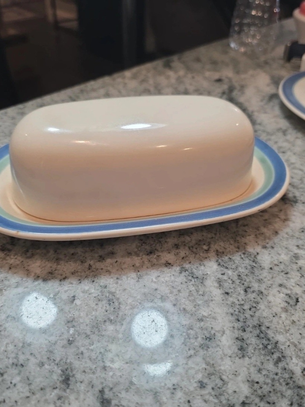 Pfaltzgraff Cream White Ceramic Butter Dish
